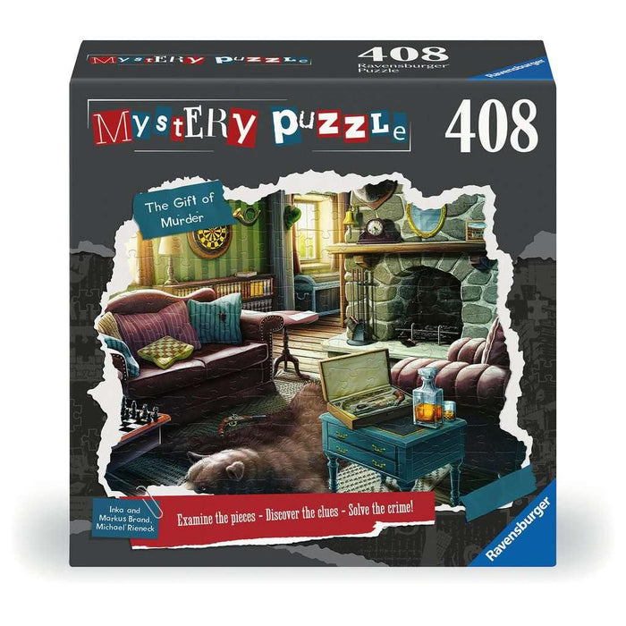 The Gift of Murder 408 Piece Mystery Jigsaw Puzzle Ravensburger - for just $29.99! 