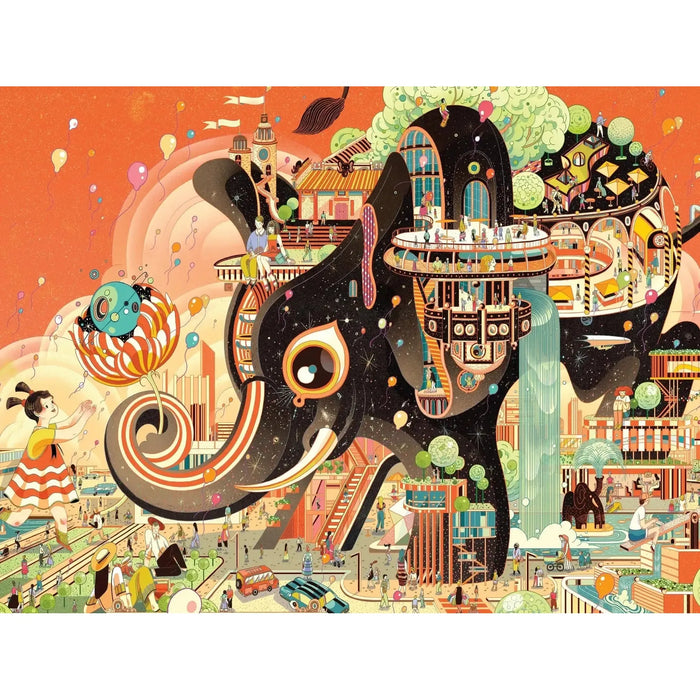 The Great Elephant by Victo Ngai 1000 Piece Jigsaw Puzzle NYPC - for just $28.99! 