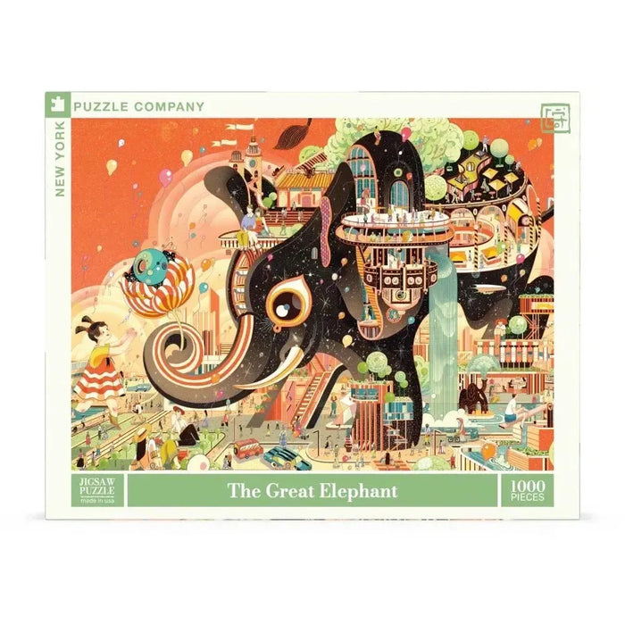 The Great Elephant by Victo Ngai 1000 Piece Jigsaw Puzzle NYPC - for just $28.99! 