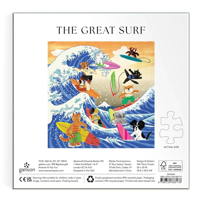 The Great Surf 500 Piece Jigsaw Puzzle Galison - for just $17.99! 