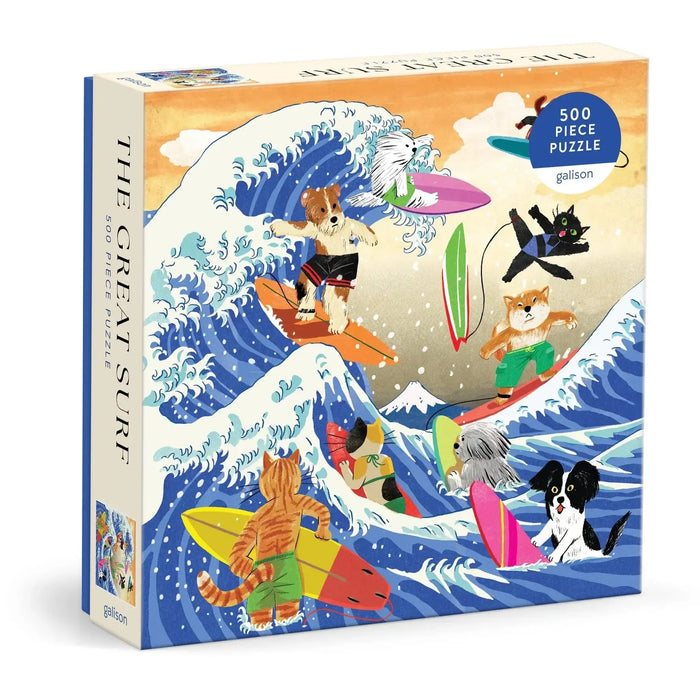 The Great Surf 500 Piece Jigsaw Puzzle Galison - for just $17.99! 