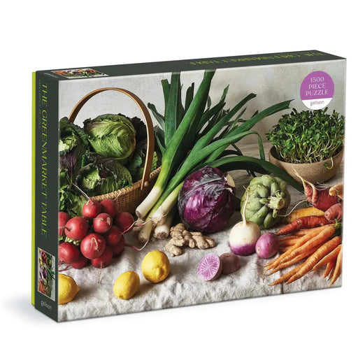 The Greenmarket Table 1500 Piece Jigsaw Puzzle Galison - for just $24.99! 