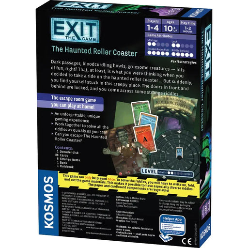 The Haunted Roller Coaster - Exit the Escape Room Game - Kosmos - for just $17.99! 