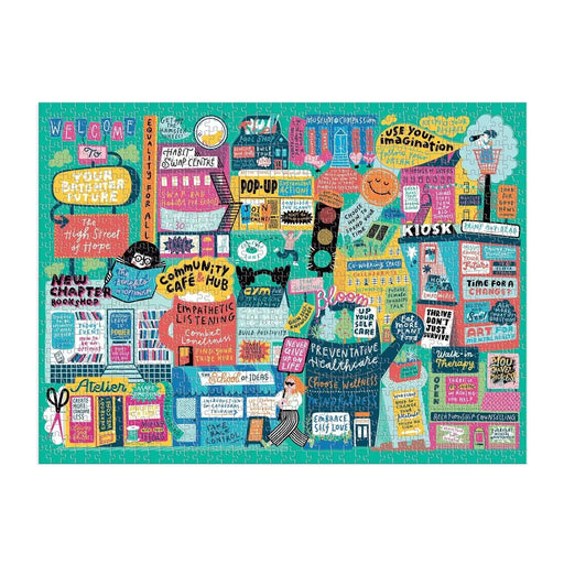 The High Street of Hope 1000 Piece "Multi-Puzzle" Jigsaw Puzzle Galison - for just $29.99! 