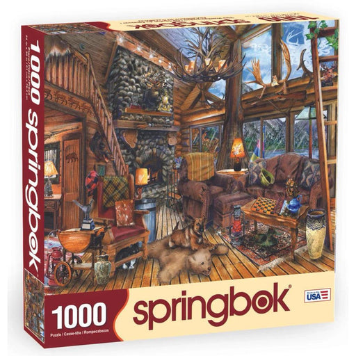 The Hunting Lodge 1000 Piece Jigsaw Puzzle Springbok - for just $19.99! 