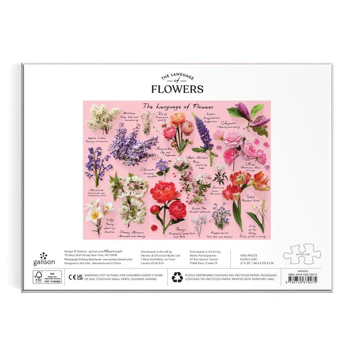 The Language of Flowers 1000 Piece Jigsaw Puzzle Galison - for just $19.99! 