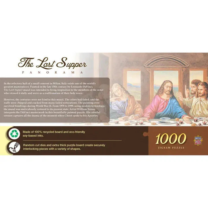 The Last Supper 1000 Piece Panoramic Jigsaw Puzzle MasterPieces - for just $19.99! 