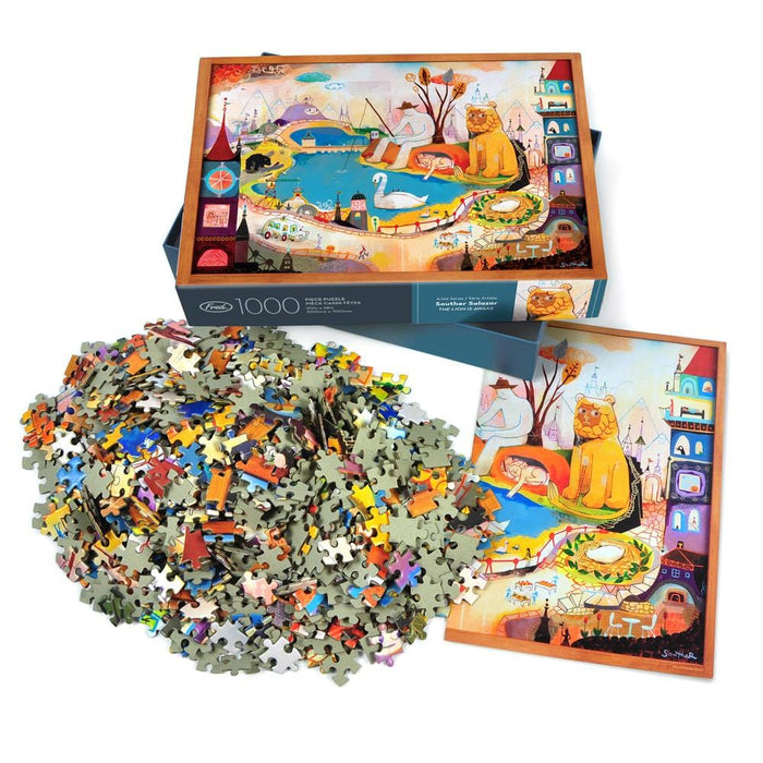 The Lion is Awake 1000 Piece Jigsaw Puzzle Fred - for just $19.99! 