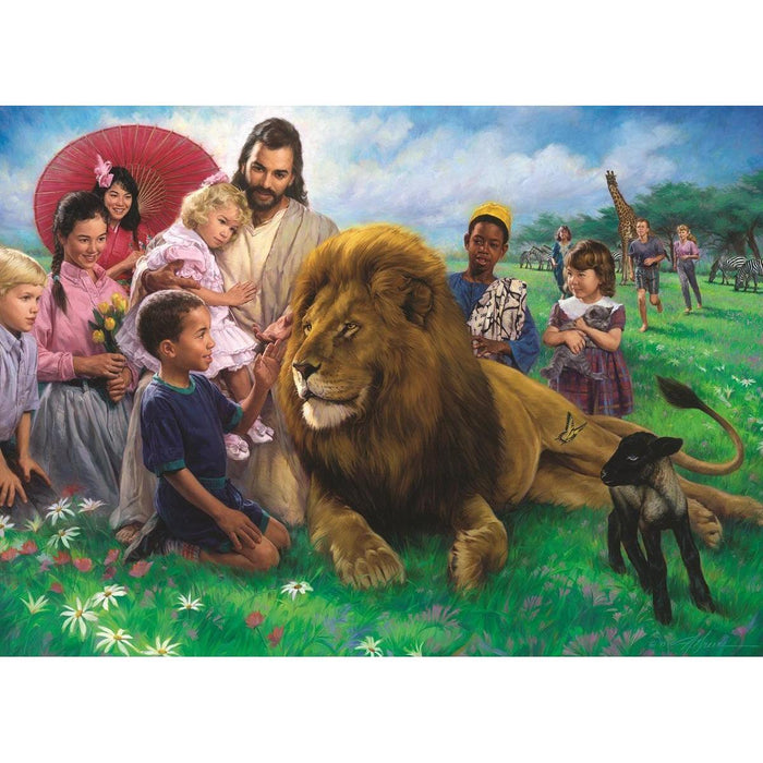 The Lion & the Lamb 500 Piece Jigsaw Puzzle Eurographics - for just $17.99! 
