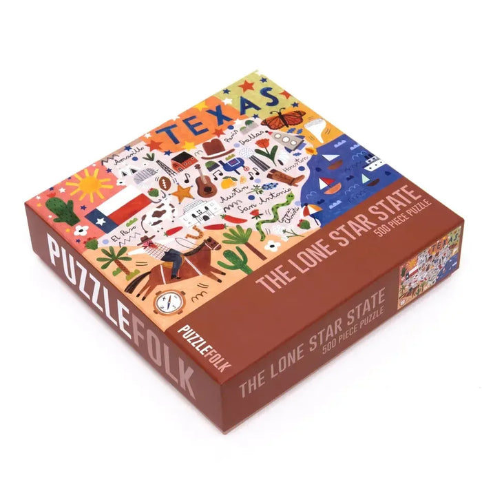 The Lone Star State 500 Piece Jigsaw Puzzle PuzzleFolk - for just $25.99! 