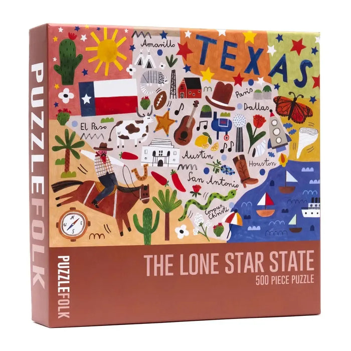 The Lone Star State 500 Piece Jigsaw Puzzle PuzzleFolk - for just $25.99! 