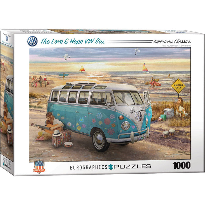 The Love & Hope VW Bus 1000 Piece Jigsaw Puzzle Eurographics - for just $21.99! 
