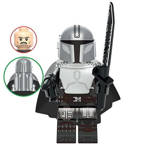 The Mandalorian Din Djarin with darksaber Lego-Compatible Minifigures - Premium Lego Star Wars Minifigures - Just $3.99! Shop now at Retro Gaming of Denver