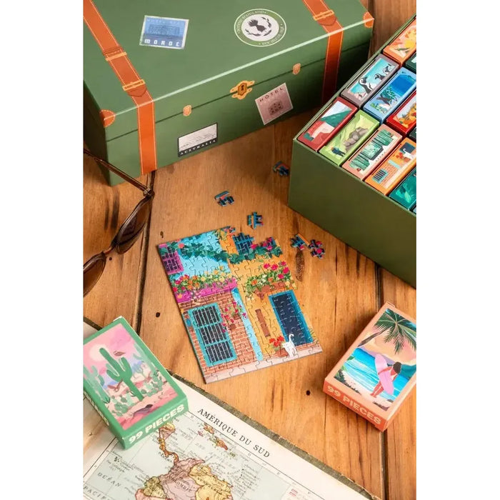 The Memory Trunk Set of 24 99 Piece Mini Jigsaw Puzzles Trevell - for just $149.99! 