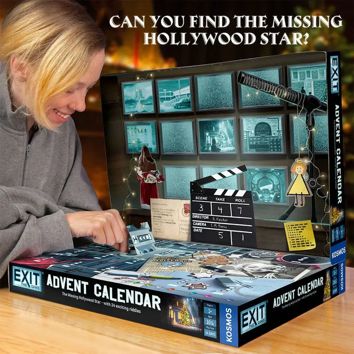 The Missing Hollywood Star Advent Calendar - Exit the Escape Room Game - Kosmos - for just $49.99! 