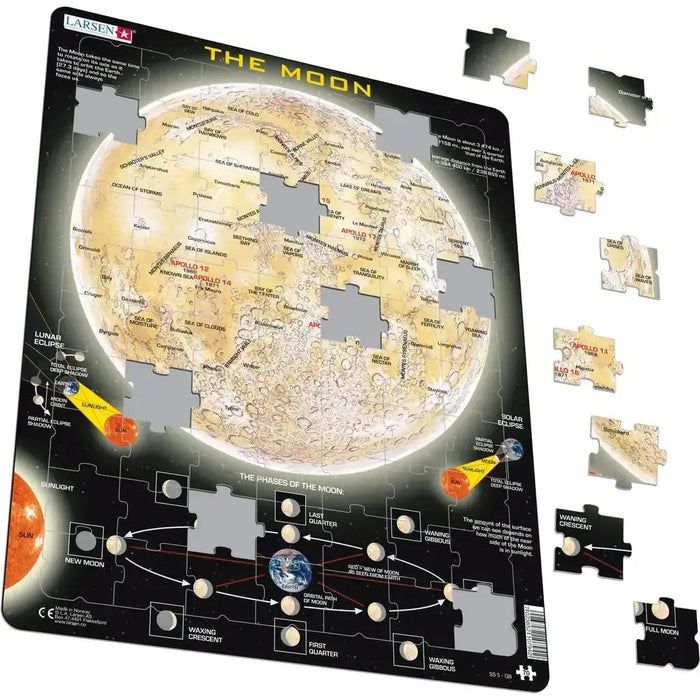 The Moon 70 Piece Tray Jigsaw Puzzle Larsen - for just $11.99! 
