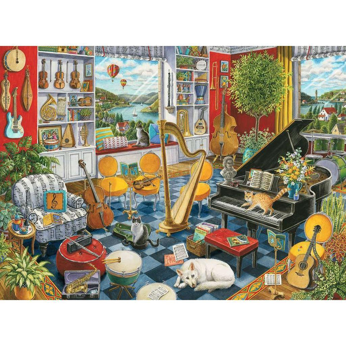 The Music Room 500 Piece Jigsaw Puzzle Ravensburger - for just $19.99! 