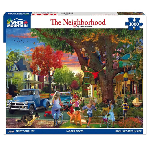 The Neighborhood 1000 Piece Jigsaw Puzzle White Mountain - for just $19.99! 