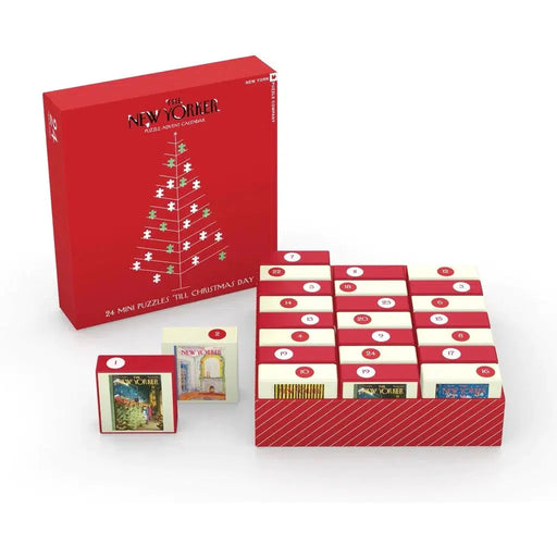 The New Yorker Advent Calendar - 24 Set of 100 Piece Mini Jigsaw Puzzles NYPC - for just $199.99! 