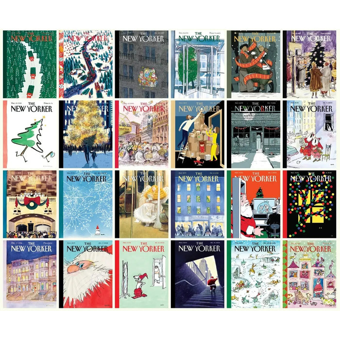 The New Yorker Advent Calendar v2 - 24 Set of 100 Piece Mini Jigsaw Puzzles NYPC - for just $219.99! 