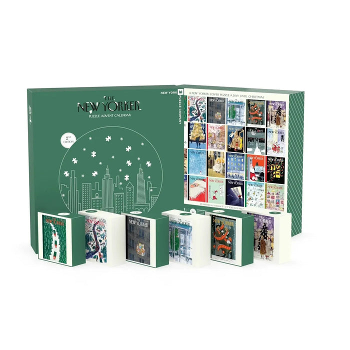 The New Yorker Advent Calendar v2 - 24 Set of 100 Piece Mini Jigsaw Puzzles NYPC - for just $219.99! 