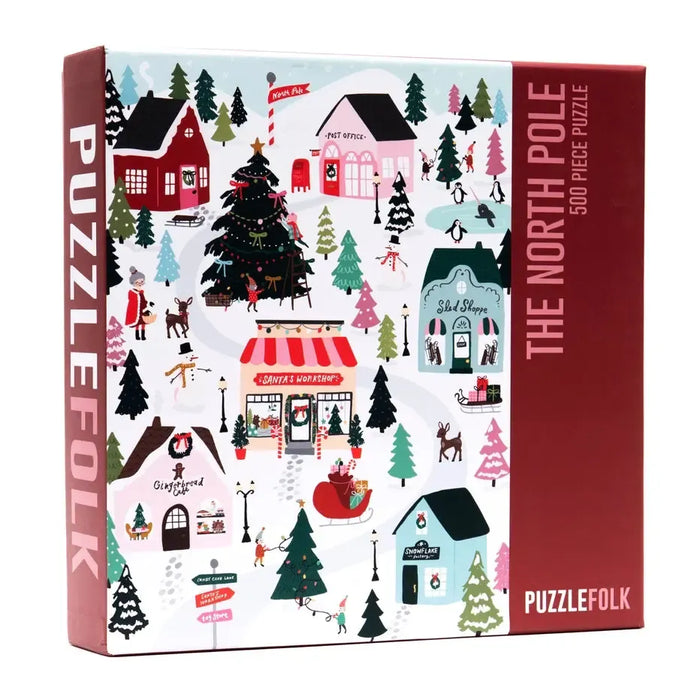 The North Pole 500 Piece Jigsaw Puzzle PuzzleFolk - for just $25.99! 