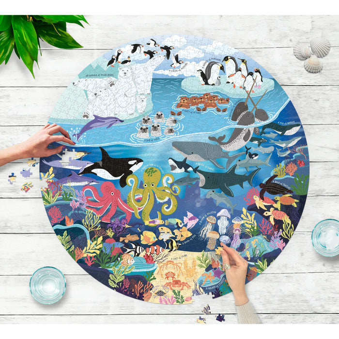 The Ocean Lover's 1000 Piece Round Jigsaw Puzzle Ridley - for just $19.99! 