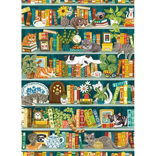 The Purrfect Bookshelf 1000 Piece Jigsaw Puzzle Cobble Hill - for just $19.99! 