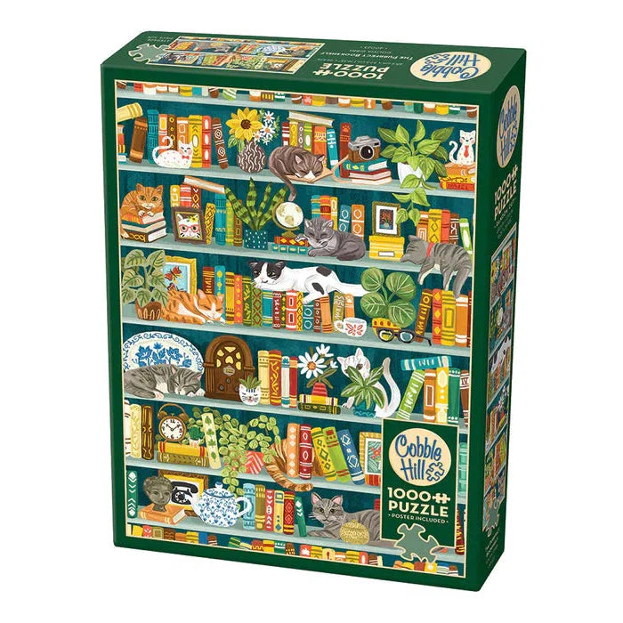 The Purrfect Bookshelf 1000 Piece Jigsaw Puzzle Cobble Hill - for just $19.99! 