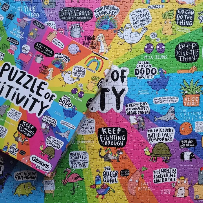 The Puzzle of Positivity 1000 Piece Jigsaw Puzzle Gibsons - for just $24.99! 