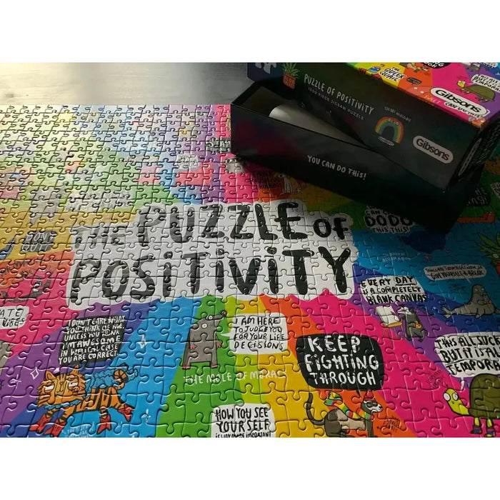 The Puzzle of Positivity 1000 Piece Jigsaw Puzzle Gibsons - for just $24.99! 