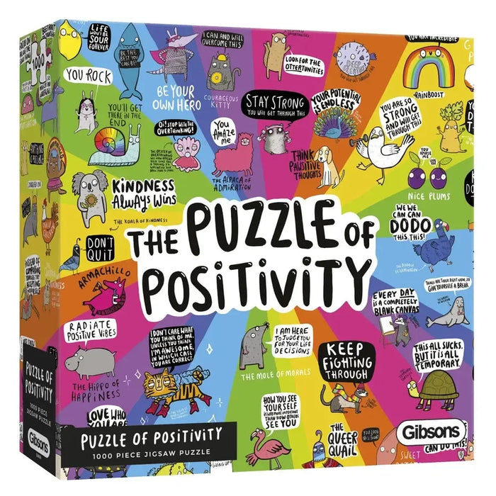 The Puzzle of Positivity 1000 Piece Jigsaw Puzzle Gibsons - for just $24.99! 