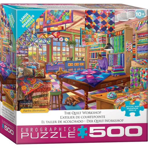 The Quilt Workshop 500 Piece Jigsaw Puzzle Eurographics - for just $17.99! 