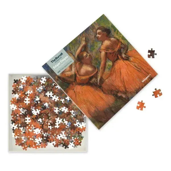 The Red Ballet Skirts by Edgar Degas 500 Piece Jigsaw Puzzle Flame Tree - for just $17.99! 