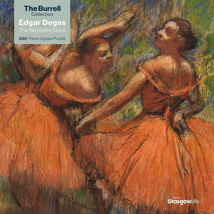 The Red Ballet Skirts by Edgar Degas 500 Piece Jigsaw Puzzle Flame Tree - for just $17.99! 
