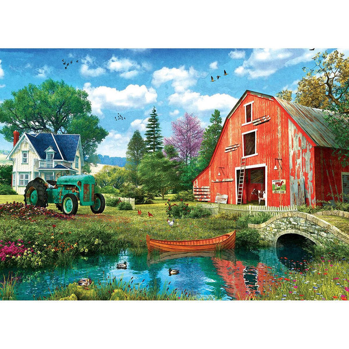 The Red Barn 1000 Piece Jigsaw Puzzle in Tin Eurographics - for just $23.99! 