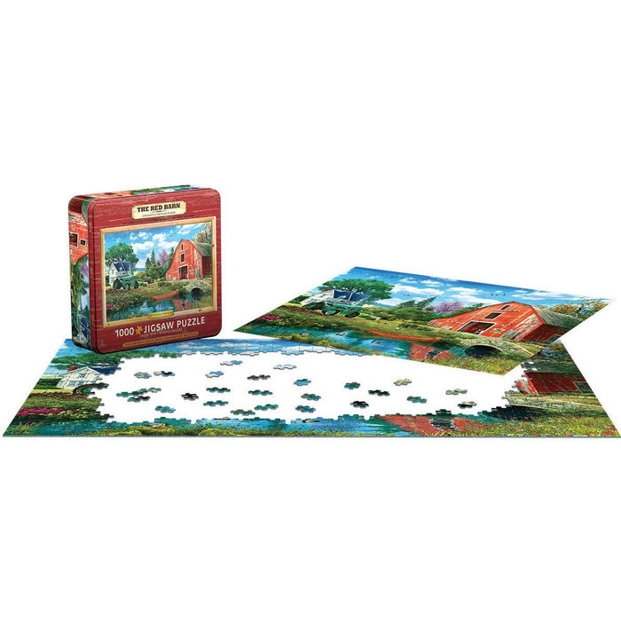 The Red Barn 1000 Piece Jigsaw Puzzle in Tin Eurographics - for just $23.99! 