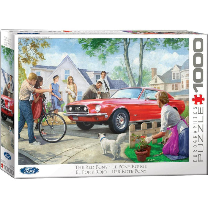 The Red Pony Ford Mustang 1000 Piece Jigsaw Puzzle Eurographics - for just $21.99! 