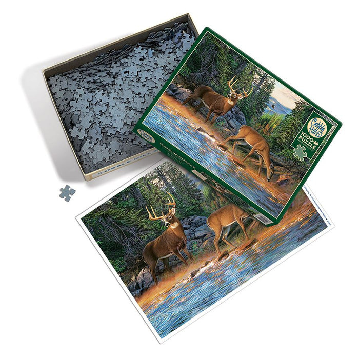 The River's Edge 1000 Piece Jigsaw Puzzle Cobble Hill - for just $19.99! 