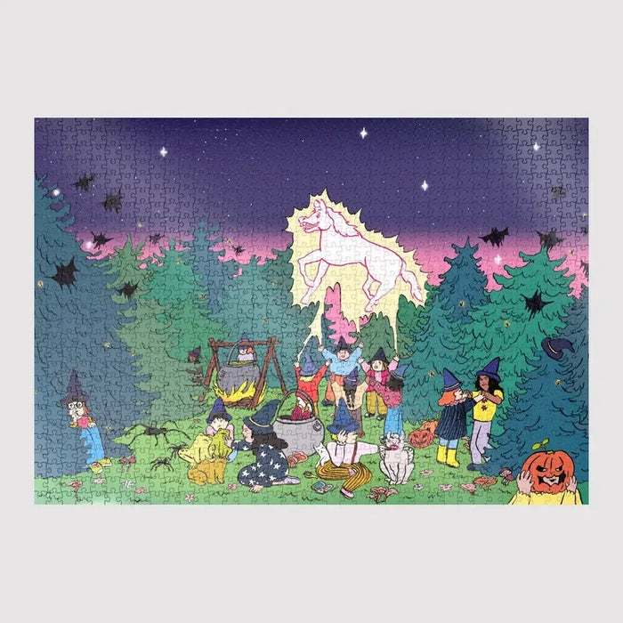 The Sabbath of the Child-Witches By Salomé Lahoce 1000 Piece Jigsaw Puzzle Sulo - for just $44.99! 
