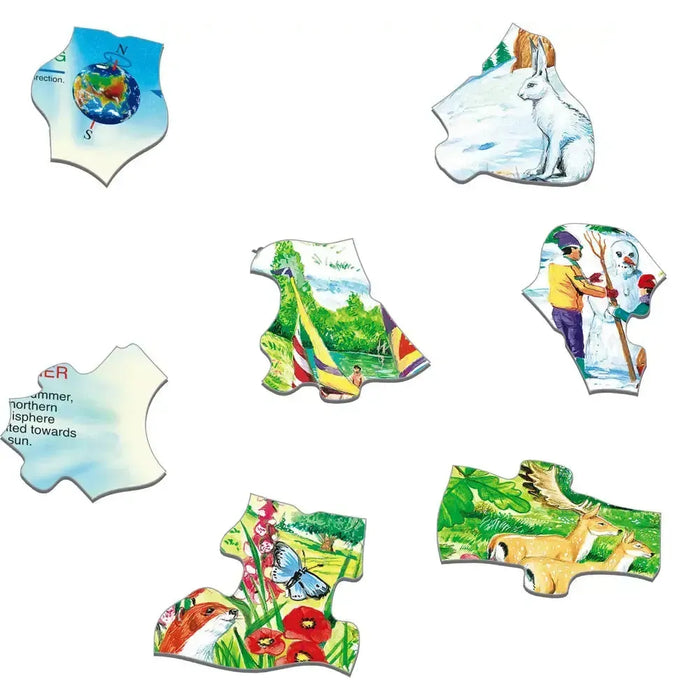 The Seasons of the Year 46 Piece Tray Jigsaw Puzzle Larsen - for just $11.99! 