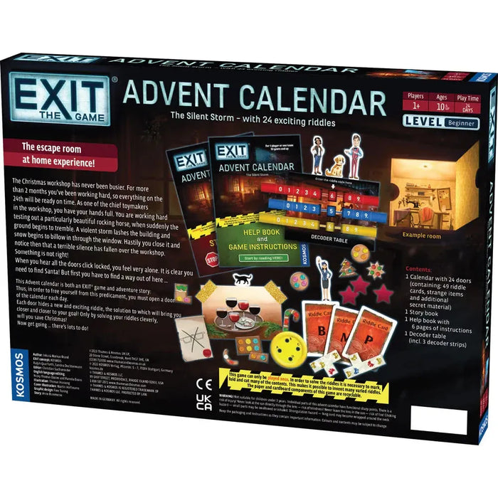 The Silent Storm Advent Calendar - Exit the Escape Room Game - Kosmos - for just $49.99! 
