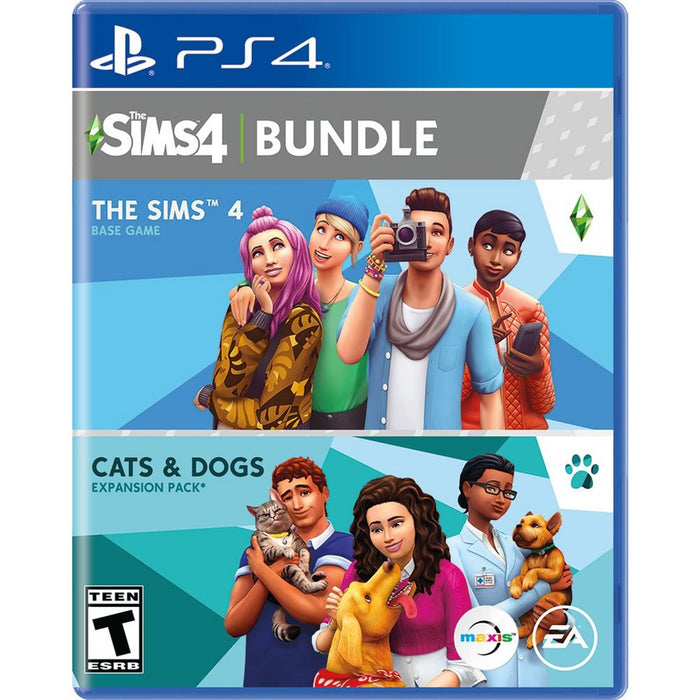 The Sims 4 + Cats and Dogs Expansion Pack Bundle (PlayStation 4) - for just $0! 