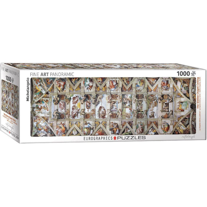 The Sistine Chapel Ceiling 1000 Piece Panoramic Jigsaw Puzzle Eurographics - for just $19.99! 