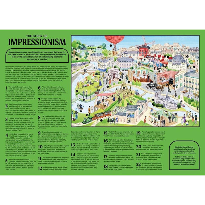 The Story of Impressionism 500 Piece Jigsaw Puzzle Laurence King - for just $19.99! 