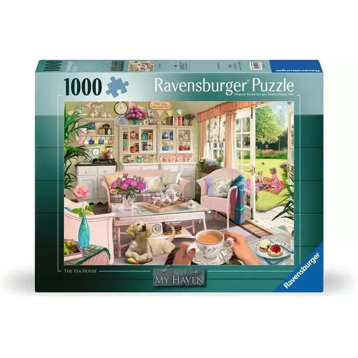The Tea House "No. 9 My Haven" 1000 Piece Jigsaw Puzzle Ravensburger - for just $24.99! 