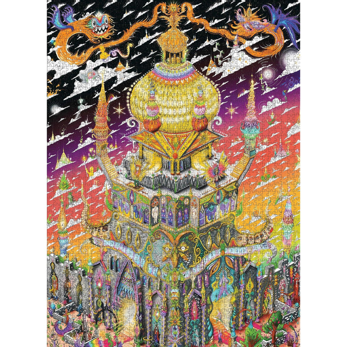 The Trippy Tower of Babel 2000 Piece Jigsaw Puzzle Pomegranate - for just $39.99! 
