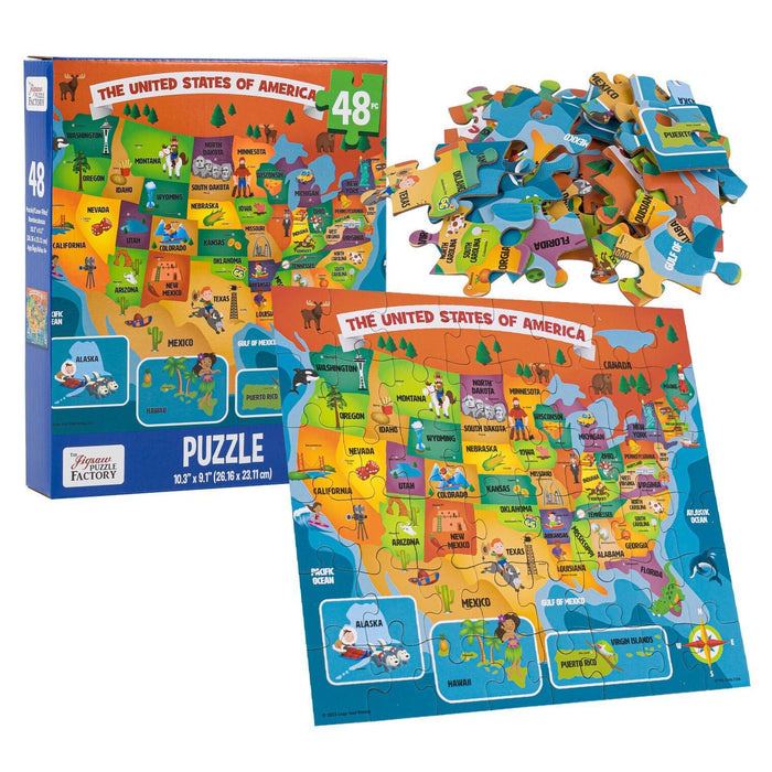 The United States of America 48 Piece Jigsaw Puzzle Leap Year - for just $10.99! 