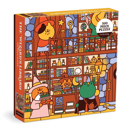 The Wizard's Library 500 Piece Jigsaw Puzzle Mudpuppy - for just $17.99! 