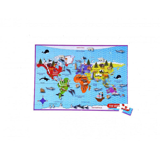 The World 100 Piece Jigsaw Puzzle in Sphere Tin Purple Cow - for just $5.99! 